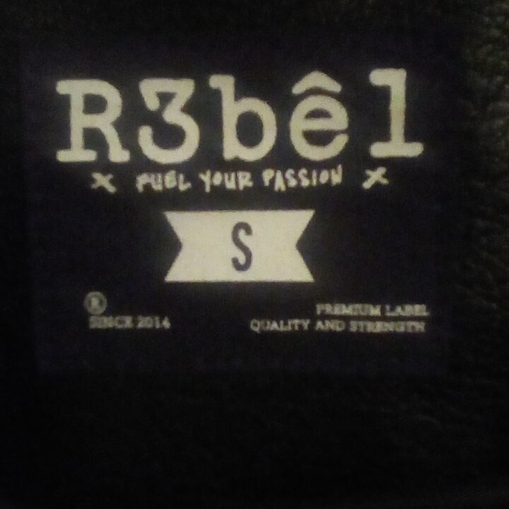 Rebel leather jacket pink blue black white size S - Picture 3 of 5